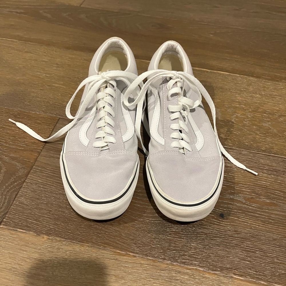 Classic Vans grey with white Men's or women’s Sneakers